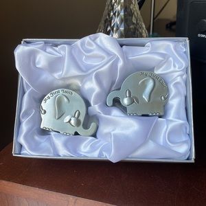 Cute Elephant Baby Keepsake Holders